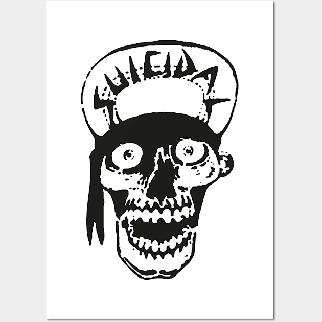 Suicidal Tendencies skull drawing Wall Art by Digster